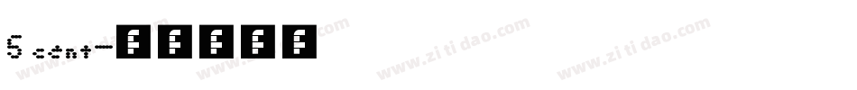 5 cent字体转换